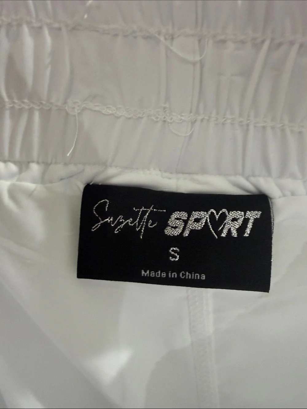 Girls' White Pleated Skort with Elastic Drawstring Waist